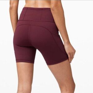 Lululemon Fast and Free Short 6” Cassis Size 4